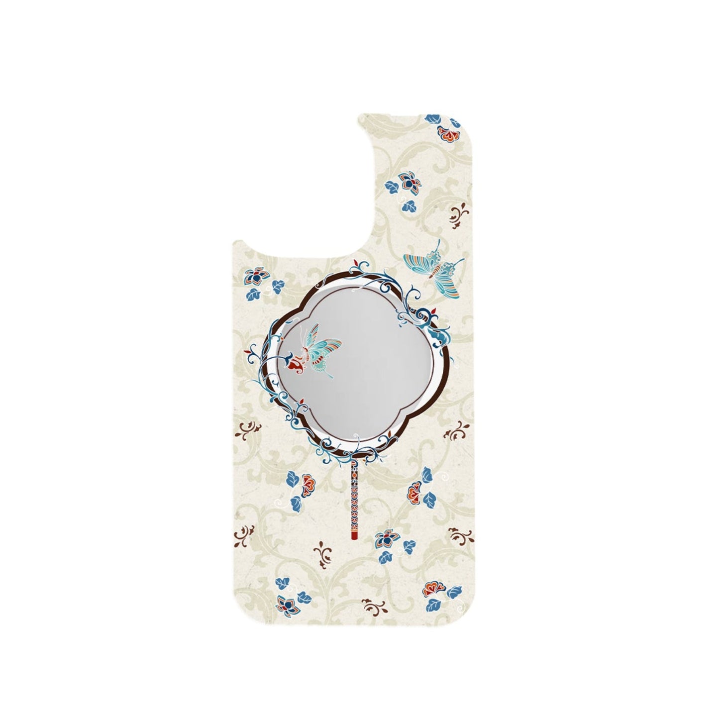 Floral Mirror (White)
